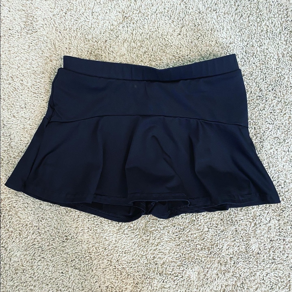 Black varsity skirt